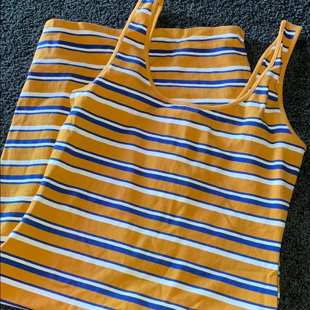 Striped knit dress